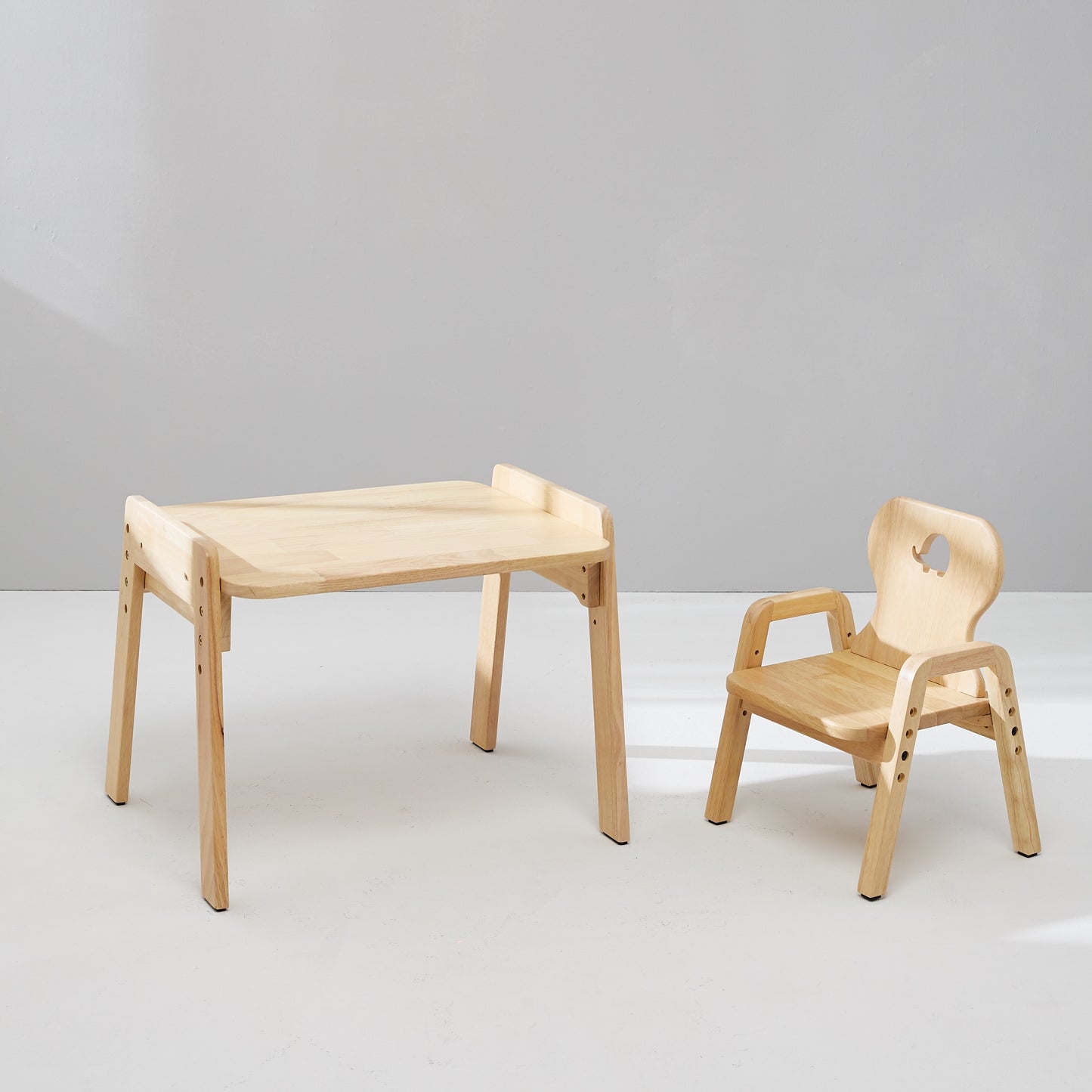 Primary Adjustable Wooden Table and Chair Set