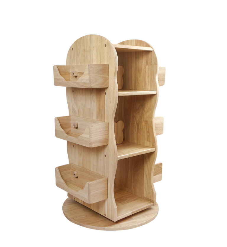Revolving Wooden Bookcase