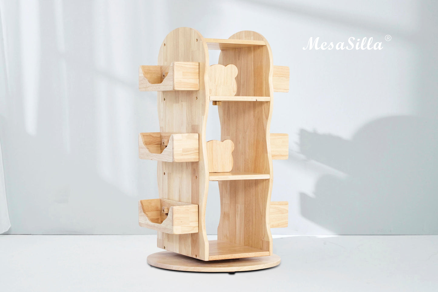 Revolving Wooden Bookcase