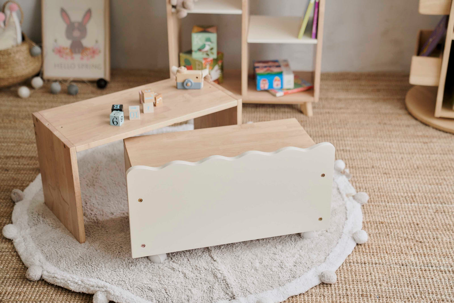 Toy Storage with Bench