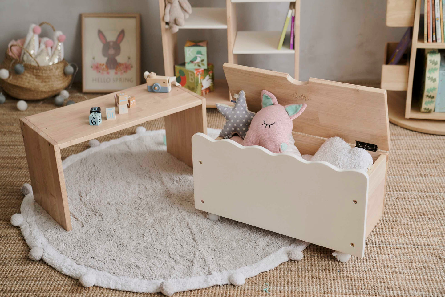 Toy Storage with Bench