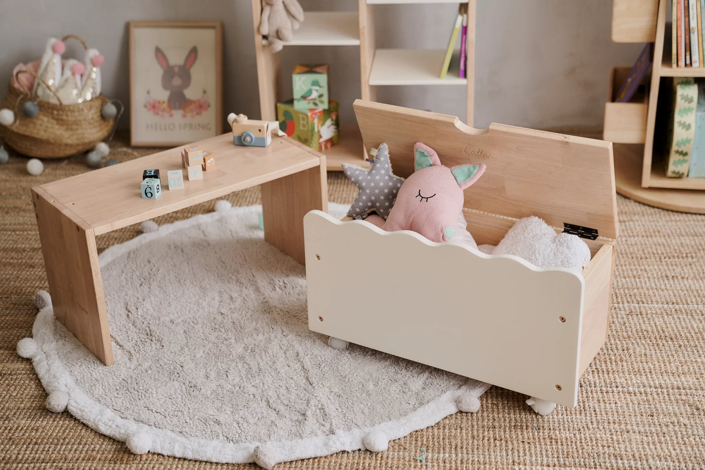 Toy Storage with Bench