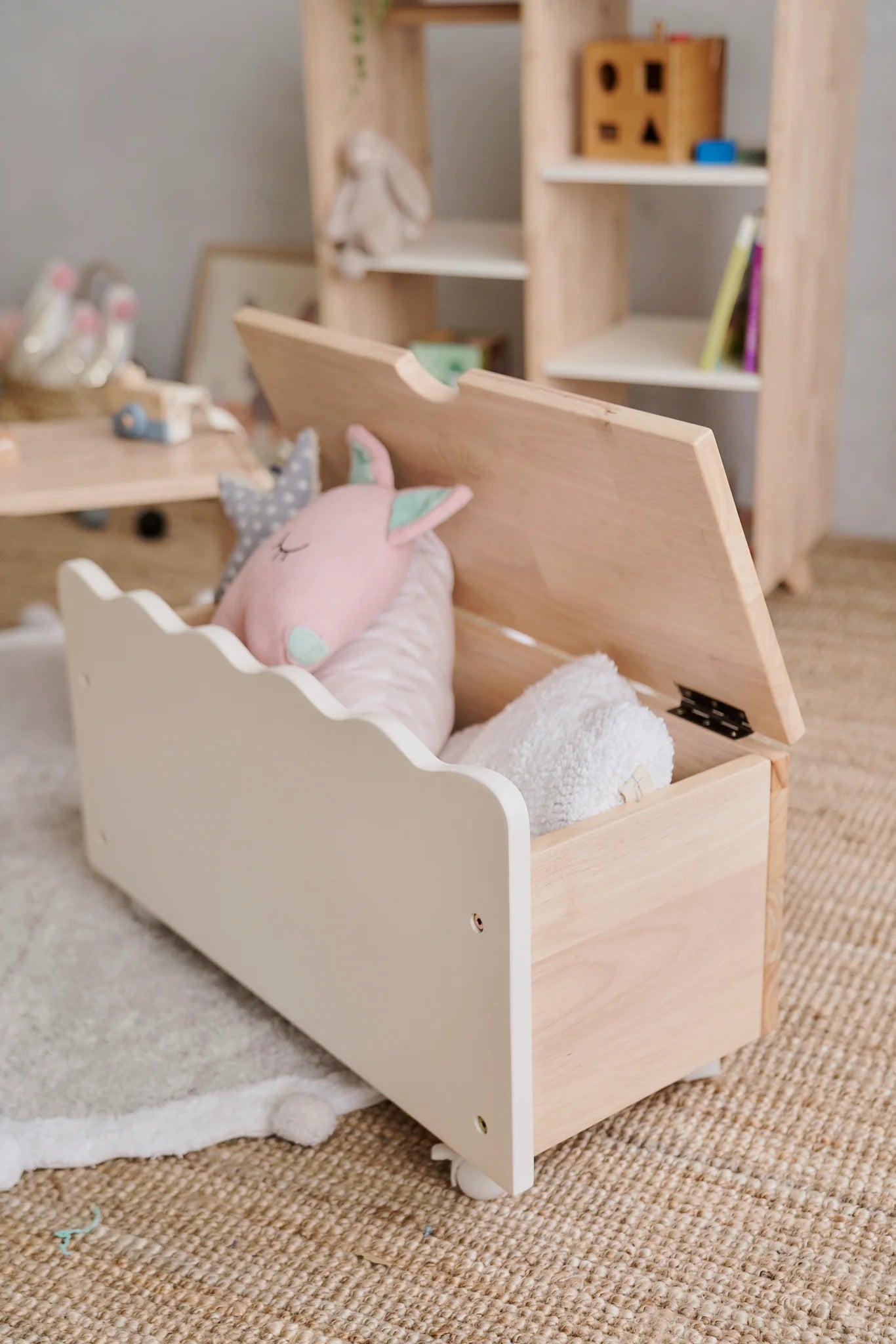 Toy Storage with Bench