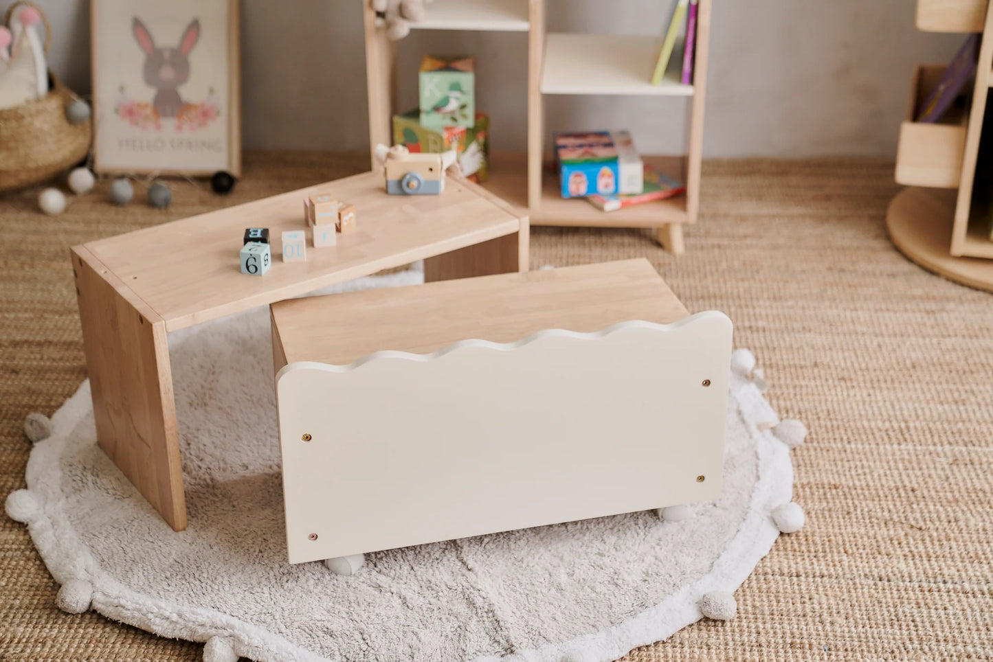 Toy Storage with Bench