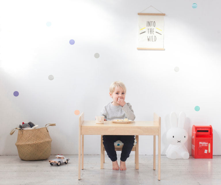 Primary Adjustable Wooden Table and Chair Set