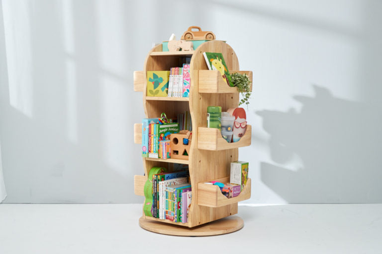 Revolving Wooden Bookcase
