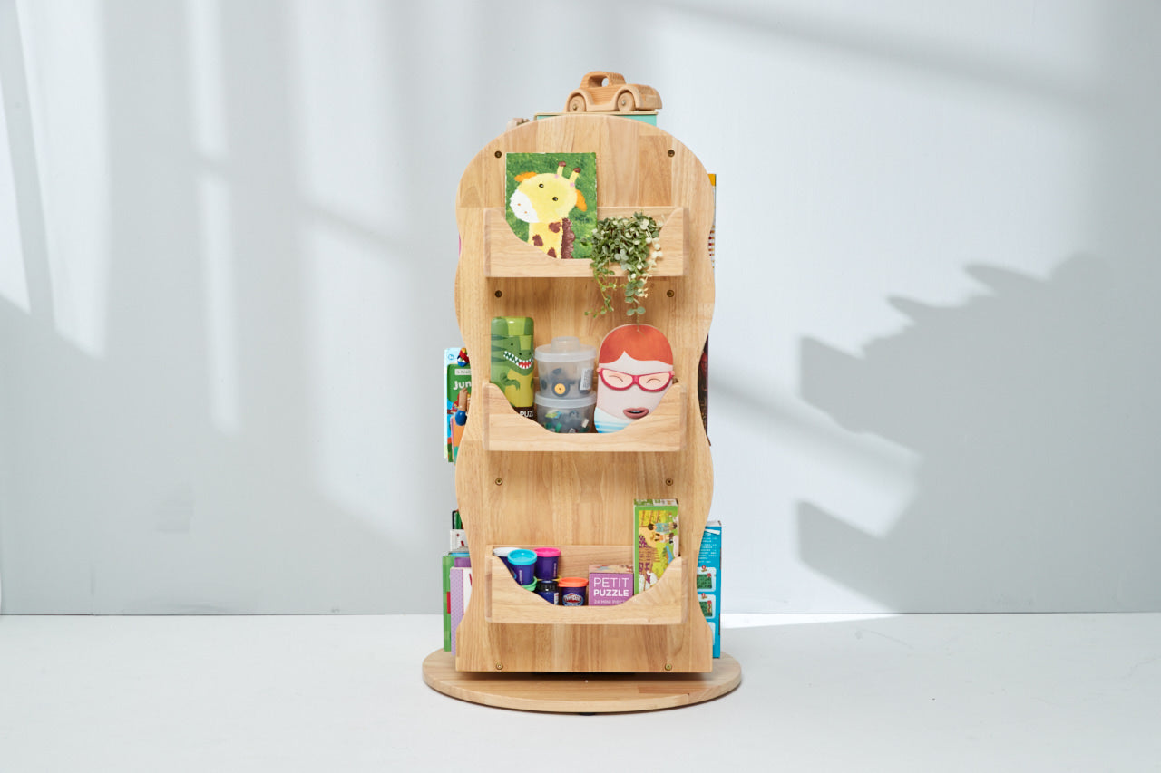 Revolving Wooden Bookcase